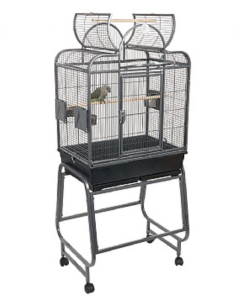 Rainforest Cages Mini Santa Fe Top Opening Parrot Cage With Stand - Antique